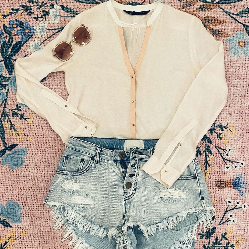 Zara Long Sleeved Blouse